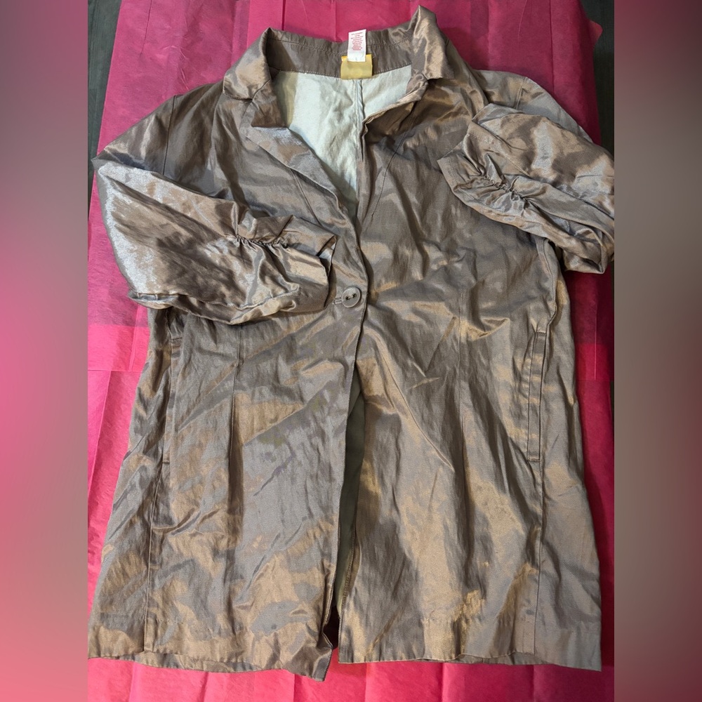 Ruby Rd Tan Trench Coat Lightweight Full-Length